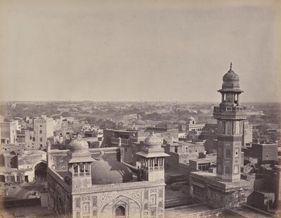 Staden Lahore. En annan vy från Huzeer Khans hus av Samuel Bourne