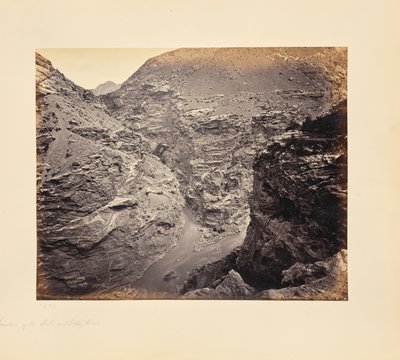 Sammanflödet av floderna Spiti och Sutlej av Samuel Bourne