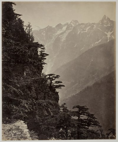 Untitled [backe and mountains], ca. 1865. av Samuel Bourne