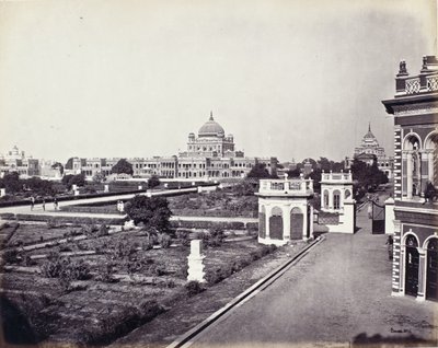 Utsikt i Qaisar Bagh-palatset av Samuel Bourne
