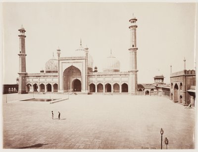 Utsikt över en moské, ca 1860 (albumintryck från glasnegativ) av Samuel Bourne