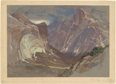Half Dome och Royal Arches, Yosemite, från Glacier Point av Samuel Colman