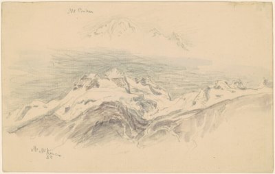 Mt. Baker och Mt. McKensie [recto] av Samuel Colman