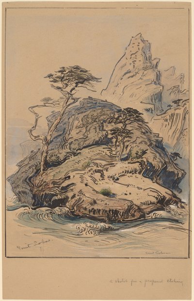 Point Lobos, Kalifornien av Samuel Colman