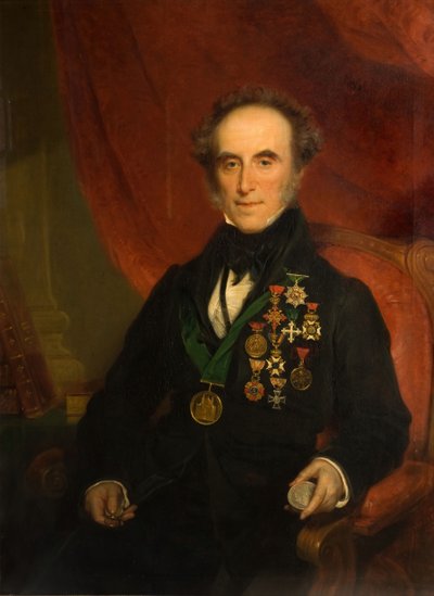 Porträtt av Sir Edward Thomason 1769-1849, 1849. av Samuel Colman