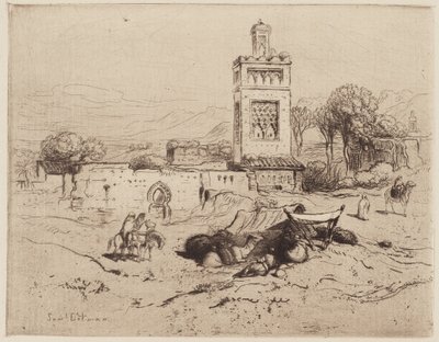 Ruinerna av en moské, Tlemcen, Algeriet av Samuel Colman