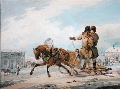 Rysk släde av Samuel Colman