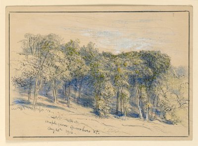 Studie av Maple Grove, Greensboro, Vermont av Samuel Colman