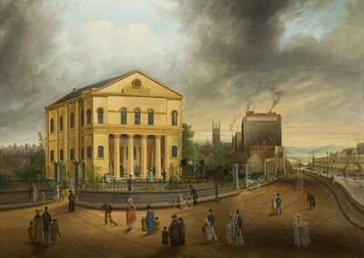 Sunday Morning, Going to Church, ca 1832 (olja på duk) av Samuel Colman