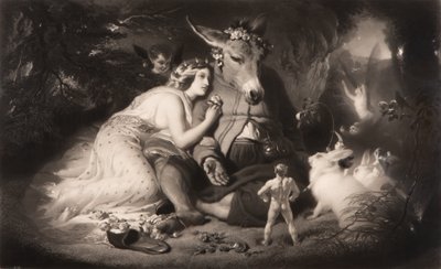 En midsommarnattsdröm Shakespeare, akt 4, scen 1, november 1857. av Samuel Cousins