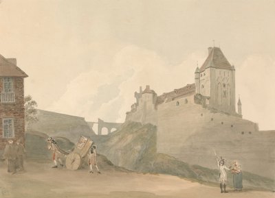 Slottet i Dieppe, Normandie av Samuel Davis