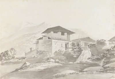 Nära Tassisudon [Tashicho Dzong] av Samuel Davis