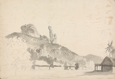 Stenformation ovanför en by av Samuel Davis