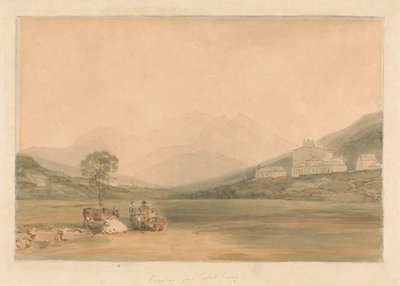 Snowdon från Capel Curig av Samuel Davis