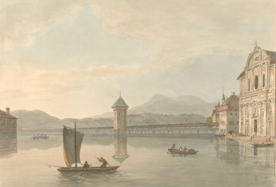 Utsikt vid Luzern: Jesuiternas högskola av Samuel Davis