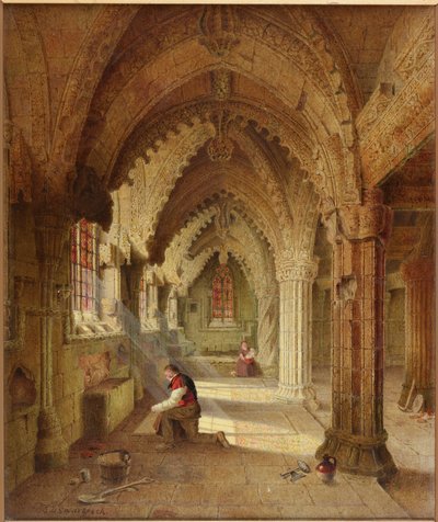 Rosslyn Chapel, ca 1852 av Samuel Dukinfield Swarbreck