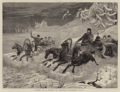 Åker på picknick i Ryssland, ett vänskapslopp av Samuel Edmund Waller