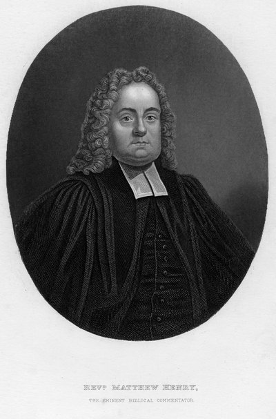 Matthew Henry 1662-1714, engelsk bibelkommentator och präst, 1800-talet. av Samuel Freeman