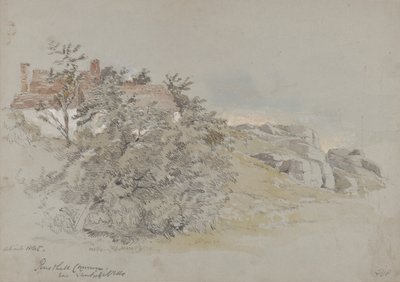 Rusthall Common, nära Tunbridge Wells, ca 1845 (penna, wc och gouache på papper) av Samuel Gillespie Prout