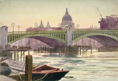 Southwark Bridge, London, 1930 av Samuel Harry Hancock