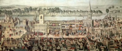 Kung Edward VI:s kröningsprocession 1547 av Samuel Hieronymous Grimm