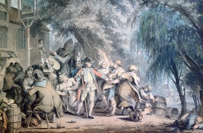 Rekryteringssergeanten, 1700-talet av Samuel Hieronymous Grimm