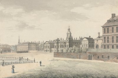 Hästvaktens parad, Whitehall av Samuel Hieronymus Grimm