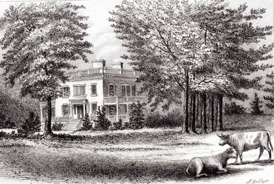 Hamilton Grange, från Old New York, volym I, 1802 av Samuel Hollyer