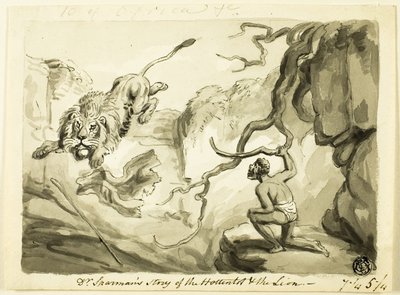 Dr Sparmans berättelse om hottentotten och lejonet av Samuel Howett