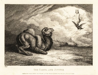 En kamel som ber Jupiter om horn. 1811 (etsning) av Samuel Howitt