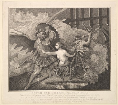 Satan, synd och död Paradiset förlorat, bok II, 1 maj 1788. av Samuel Ireland