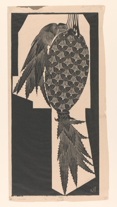 Ananas (originaltitel på objekt) av Samuel Jessurun de Mesquita (signed by artist)