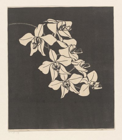 Orkidéer av Samuel Jessurun de Mesquita (signed by artist)
