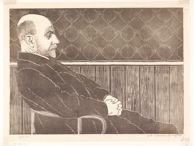Porträtt av Maurits van der Valk av Samuel Jessurun de Mesquita (signed by artist)