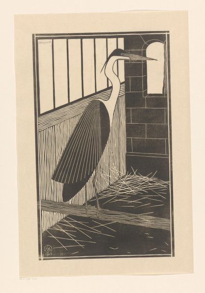 stor häger av Samuel Jessurun de Mesquita (signed by artist)