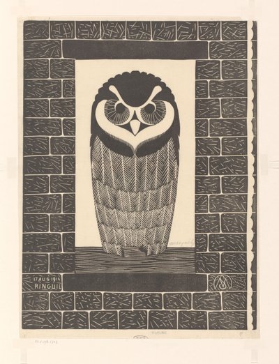 Ringuil (originaltitel på objekt) av Samuel Jessurun de Mesquita (signed by artist)