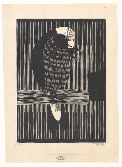 Rosékaketoe av Samuel Jessurun de Mesquita (signed by artist)