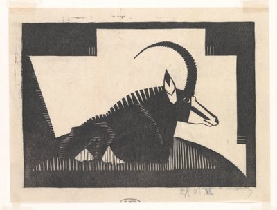 Sabelantilop av Samuel Jessurun de Mesquita (signed by artist)