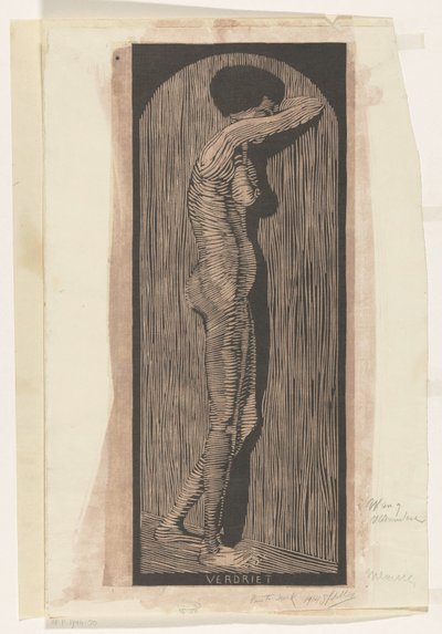 Verdriet (originaltitel på objekt) av Samuel Jessurun de Mesquita (signed by artist)
