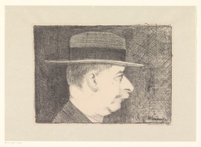 Självporträtt av Samuel Jessurun de Mesquita (signed by artist)