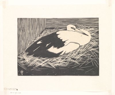 Vit stork (Magoear Stork) av Samuel Jessurun de Mesquita