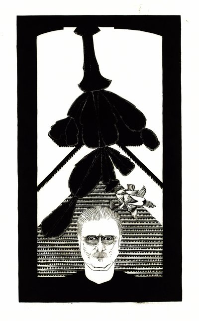 Självporträtt med en påskkaktus, ca 1927. av Samuel Jessurun de Mesquita