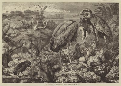 Heronry i Didlington Park, Norfolk av Samuel John Carter