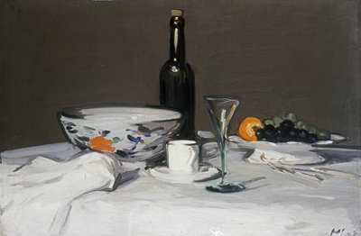 Den svarta flaskan, ca 1905 av Samuel John Peploe