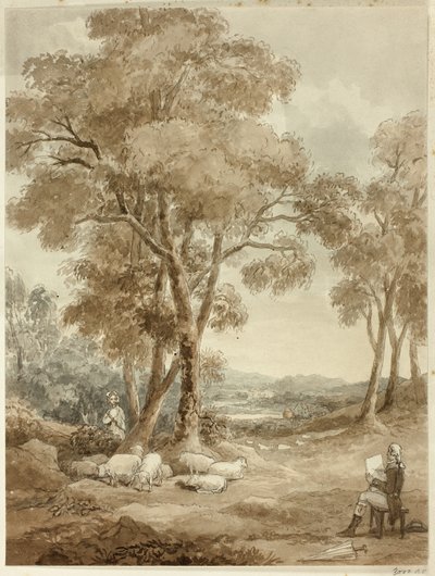 Gainsboroughs första syn av den unga damen som av Samuel John Stump