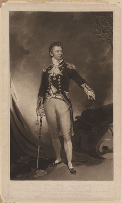 Sir Philip Bowes Vere Broke 1776-1841, 1816 av Samuel Lane