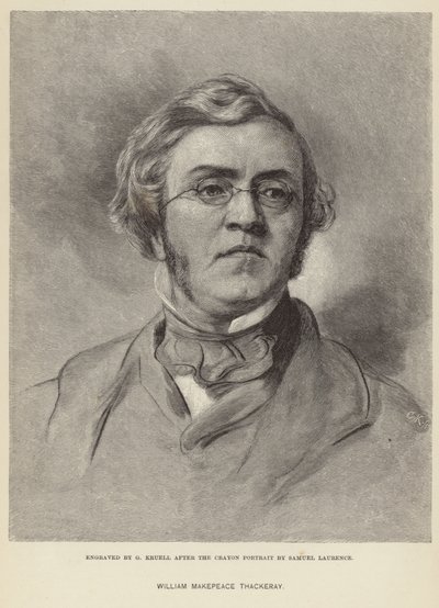 Porträtt av William Makepeace Thackeray av Samuel Laurence