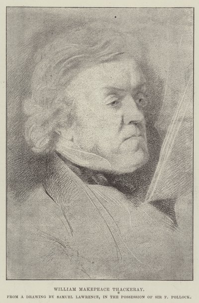 William Makepeace Thackeray av Samuel Lawrence