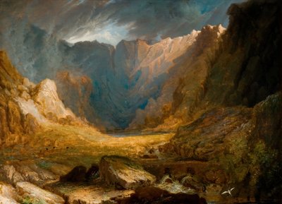Llyn Idwal, norra Wales, 1810-1850. av Samuel Lines