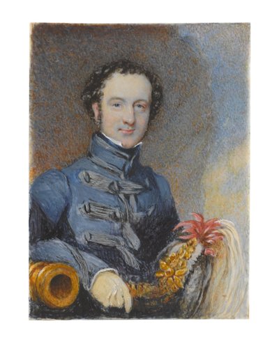 Kapten William Siborne, 1830 ca av Samuel Lover
